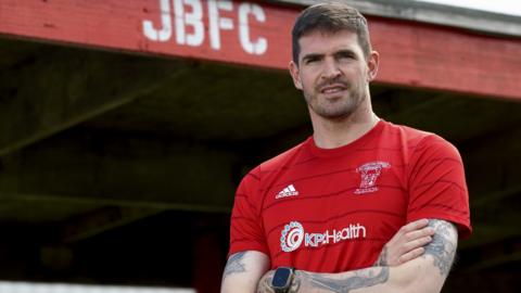 Johnstone Burgh striker Kyle Lafferty