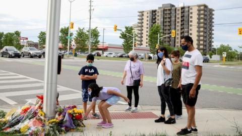 Makeshift memorial