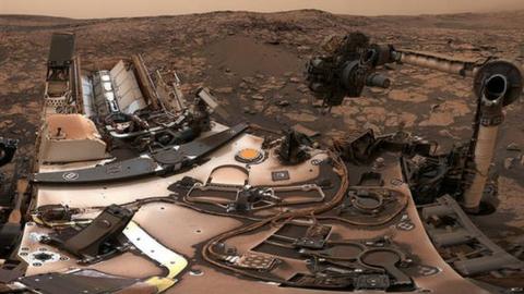 Panorama taken by Mars rover Curiosity