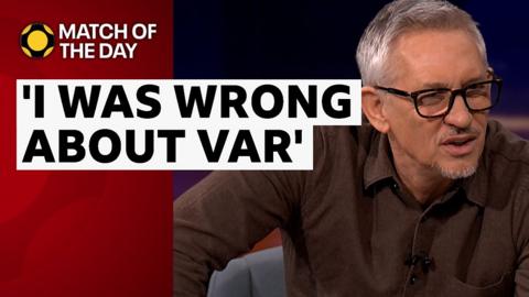 Gary Lineker speaks on Match of the day