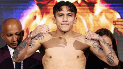 Jesse Rodriguez at a weigh-in