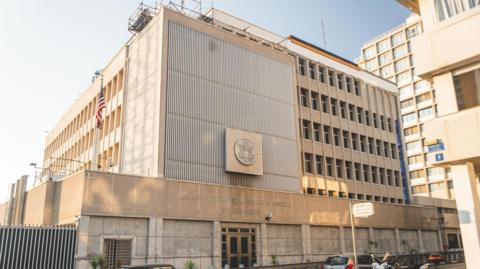 File image of the US embassy in Tel Aviv