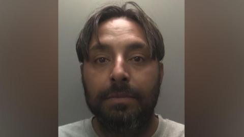 A custody image of Amritpal Singh after his arrest.