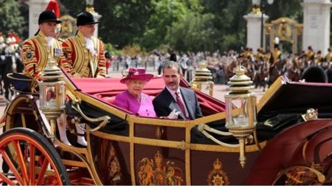 The Queen and King Felipe