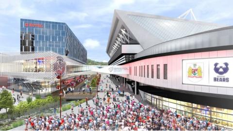 Artists impression of new arena