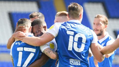 Birmingham celebrate their goal