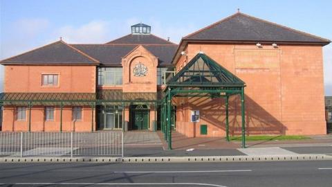 The front entrance of Llandudno Magistrates Court