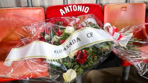 Tributes paid to fan who died in stands at Granada game