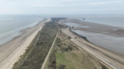 Drone footage of the Spurn Peninsula
