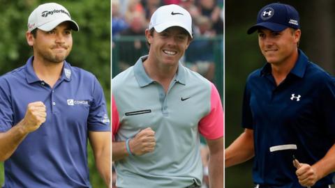 Jason Day, Rory McIlroy and Jordan Spieth