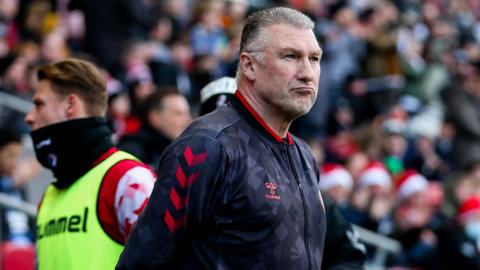 Nigel Pearson looks on during Bristol City's win over Derby