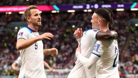 Harry Kane and England celebrate