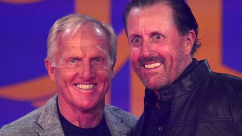 Greg Norman and Phil Mickelson