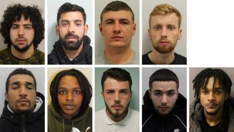 Clockwise from top left: Ayman Ghazoini, Beniamin Cosmin Boros, Iosif Marius Amarandei, Jamie Reese Bagnall, Joshua Clarke, Maashak Daniel Bloomfield, Mason Bradley Luxon, Soufian Chafi, Swaleh Ahmed Swaleh