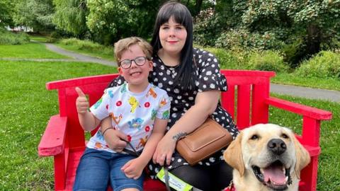 Six-year-old Rex was inspired to raise money for Guide Dogs after they helped his mum.