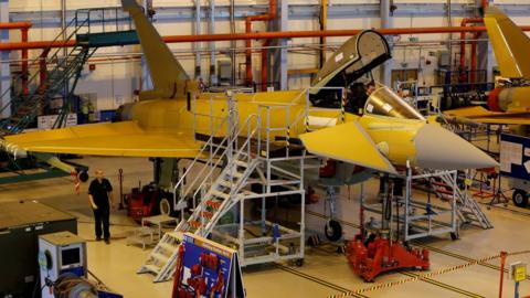 Typhoon production line at BAE Systems