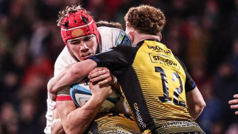 Action from Saturday night's game at Kingspan Stadium