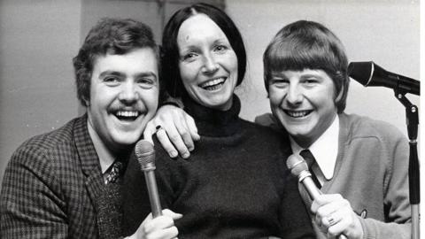 Publicity photo of Tony Currie, Maggie Cockburn and Dave Marshall, the original daytime team