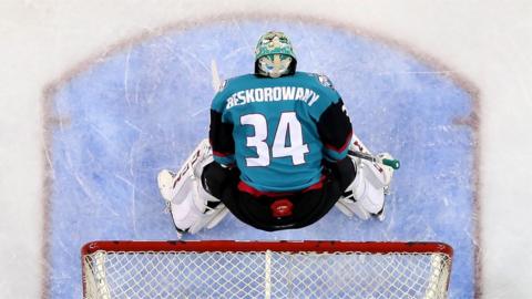 Belfast Giants net minder Tyler Beskorowany