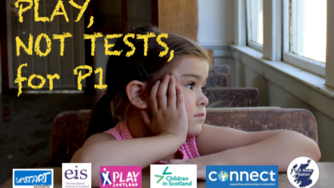 Postcard used in campaign against P1 tests