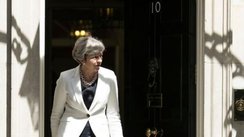 Theresa May at Downing Street