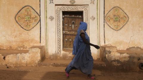 A woman in Mauritania