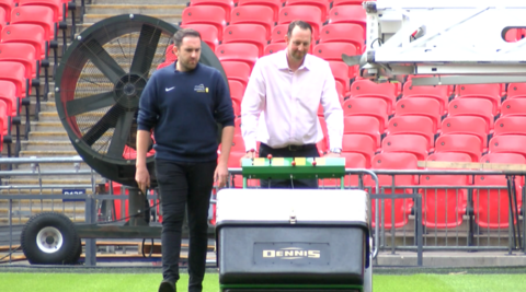 Jimmy the Mower at Wembley