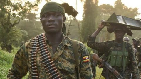 Uganda soldiers in DR Congo