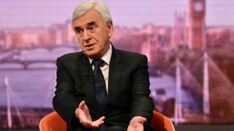 Labour's John McDonnell on the Andrew Marr show