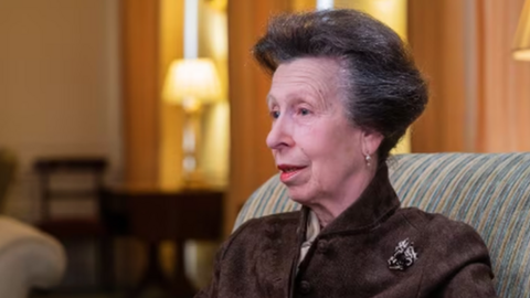 The Princess Royal seen during an interview in St James Palace