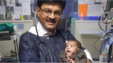 Dr Ravi Khanna and the baby