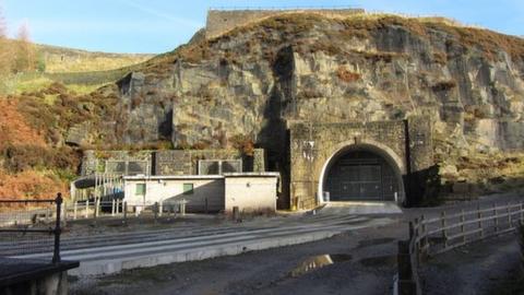 The western end of the Woodhead tunnels