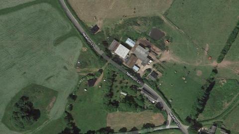 Aerial view of Newton Farm
