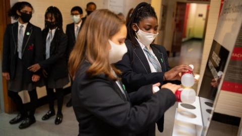 Pupils at Moor End Academy in Huddersfield