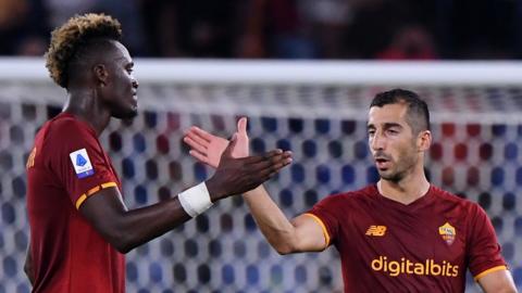 Tammy Abraham and Henrikh Mkhitaryan