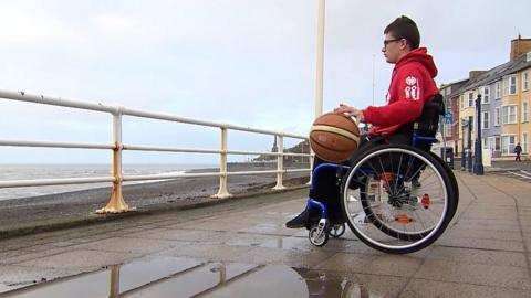 Wheelchair basketball player