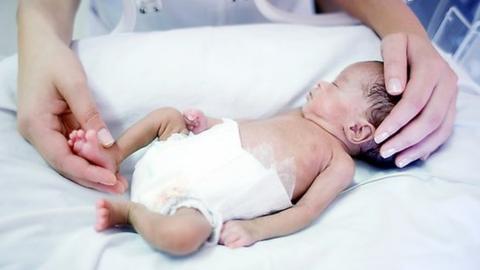 Baby in neonatal care