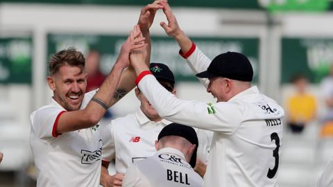 Tom Bailey hit 77, to raise his career-best score for the second time this summer, before taking two Northamptonshire wickets