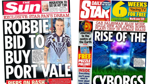 Daily Star and the sun