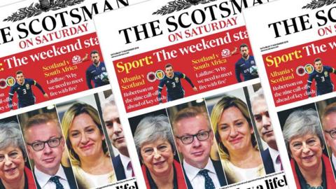 Scotsman front pages