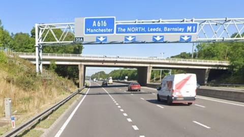 M1 in South Yorkshire