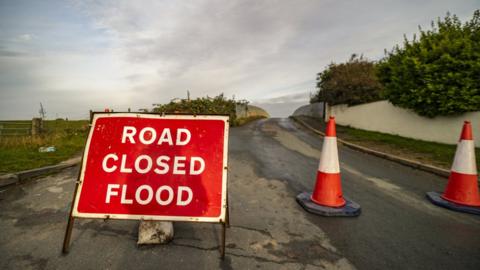 Road closed flood - generic image