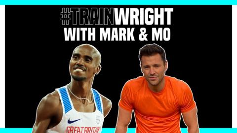 Mo Farah and Mark Wright