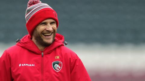 Richard Wigglesworth takes Leicester Tigers training