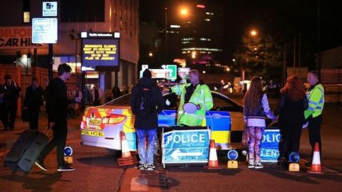 emergency services at Manchester Arena