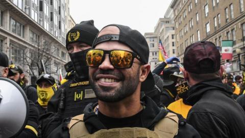 Enrique Tarrio, leader of the US far-right Proud Boys