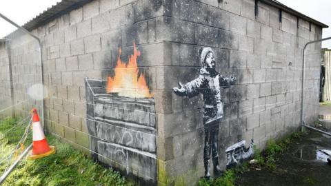 Banksy mural in Port Talbot