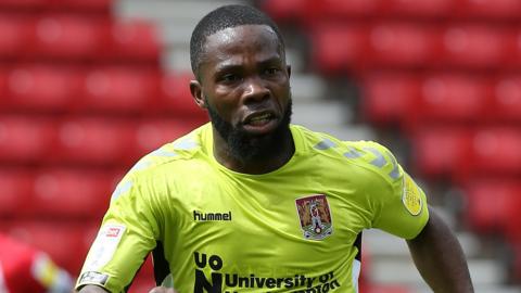 Mark Marshall in action for Northampton Town