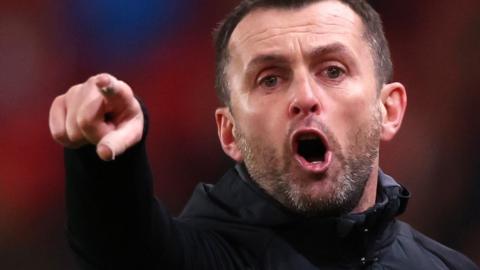 Luton Town manager Nathan Jones