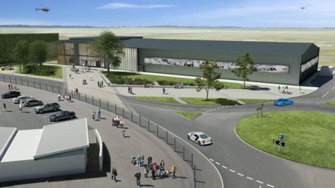 Artist's impression of the Silverstone Heritage Experience